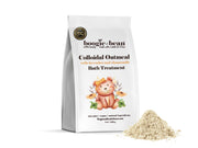 Boogie and Bean baby oatmeal bath bottle pour for gentle skin care during bath time.