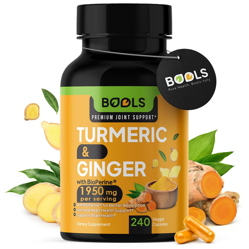 Bools Turmeric Curcumin bottle front view may support daily joint comfort.