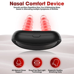 Boomluck portable nasal device with compact design for on-the-go use
