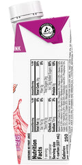 BOOST Breeze Wildberry nutrition facts panel emphasizes 9 g protein and 250 calories per serving