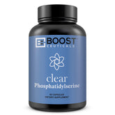 BoostCeuticals PS500mg complex bottle on desk for daily focus support.