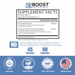 BoostCeuticals vegan capsules close-up with clean-label packaging.