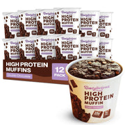 Bootylicious double-chocolate muffin pack of 12 cups for meal prep