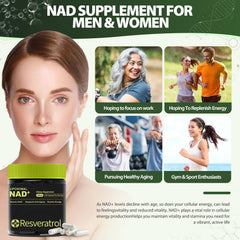 Packaging for BOSNETHUINH NAD+ with GMP badge signaling quality assurance.