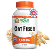 Botanic Choice oat fiber bottle front showing premium fiber supplement for daily use