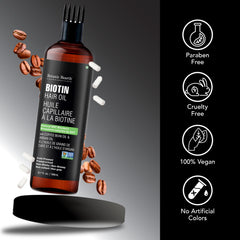 Botanic Hearth Hair Oil drop-dispense delivers a controlled amount for precise use.