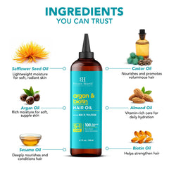 Botanic Hearth Hair Oil precision nozzle demonstrates easy, mess-free application
