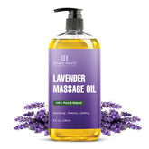Botanic Hearth Lavender Massage Oil bottle promotes calm, soothing massage sessions.