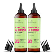 Botanic Hearth Rosemary Batana Hair Oil bottle pour for even distribution