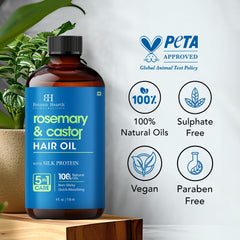 Silky texture highlights smoother hair after Botanic Hearth oil treatment.