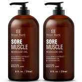 Botanic Hearth Sore Muscle Oil bottle ready for easy application and soothing relief.