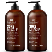 Botanic Hearth Sore Muscle Oil bottle ready for easy application and soothing relief.