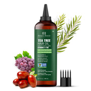 Botanic Hearth Tea Tree Hair Oil bottle soothing dry, itchy scalp.