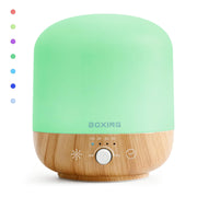 Boxing 300ml essential oil diffuser front view enhances room ambiance with gentle mist.