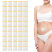 BOXOB castor oil belly button patch pack with 50 white patches for easy use