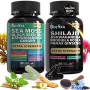 Boysea Shilajit bottle for daily vitality and energy support.