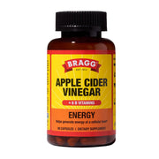 Bragg Energy ACV capsules bottle front for daily energy support.