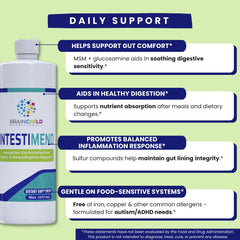 BrainChild IntestiMend liquid pour for easy dosing before meals