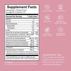 Berry Brain Boost dissolving in water for mental clarity