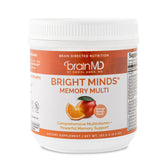 BrainMD Bright Minds Memory Multi bottle on countertop, memory support in daily routine