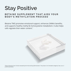 Packaging label of BrainMD Dr Amen Betaine TMG highlighting purity