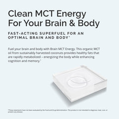 BrainMD Dr Amen Brain MCT Energy label closeup highlighting purity