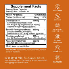 Close-up of BrainMD Dr Amen Focus Energy capsules for daily focus support