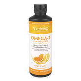 BrainMD Dr Amen Omega-3 Power Squeeze bottle with Citrus Blast flavor supports daily heart and brain health