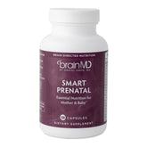 BrainMD Dr Amen Smart Prenatal bottle front with label and serving information for expectant moms.