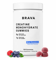 BRAVA Nutrition Creatine Gummies bottle front for daily performance support