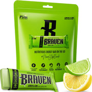 BRAVEN Braven Bar Lemon Lime pack of 10 for on-the-go energy