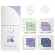 Breatherapy Be Well Kit package showing eight inhalation tabs for daily aromatherapy use