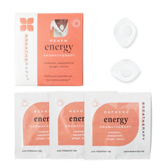 Breatherapy energy patch in box for on-the-go aroma.