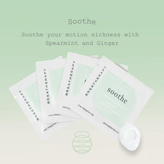 Breatherapy inhalation tab adhesive side closeup — quick, skin-friendly application near the nose