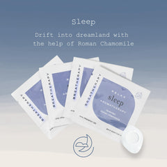 Breatherapy Sleep Patch applied to skin for convenient, portable relaxation
