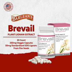 Brevail bottle with capsules visible for easy daily supplement routine.