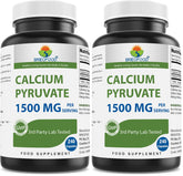 Brieofood Calcium Pyruvate bottle showing 1500mg per serving for daily support