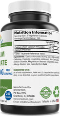 Brieofood Calcium Pyruvate capsules on display for easy dosing