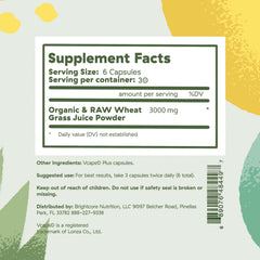 Brightcore Nutrition Sweet Wheat capsules close-up highlighting energy and digestion support