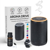 Brightscape waterless diffuser with textured black finish for mess-free aromatherapy anywhere