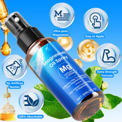Brilhante magnesium oil spray applied to skin after workouts.