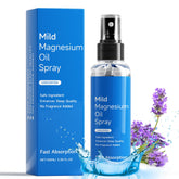 Brilhante Pure Magnesium Oil Spray bottle on stand for easy daily use.