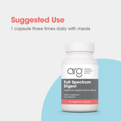 Closeup of broad-spectrum vegan enzyme blend in capsules.