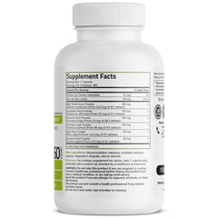 Bronson Liver Detox bottle label shows ingredients like milk thistle and artichoke for holistic support.