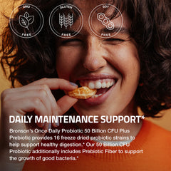 Bronson non-GMO gluten-free soy-free bottle stays allergen-friendly.