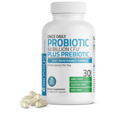 Bronson Once Daily Probiotic 50 Billion CFU bottle supports daily gut balance.