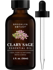 Brooklyn Botany Clary Sage Oil bottle front ready for diffusion