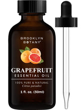 Brooklyn Botany Grapefruit Essential Oil bottle for pure aroma and diffusion