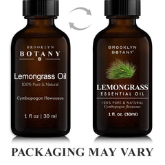 Brooklyn Botany Lemongrass Oil close-up of vibrant yellow-green liquid