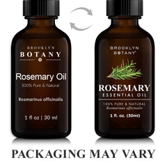 Brooklyn Botany Rosemary amber glass bottle protects potency from UV rays.